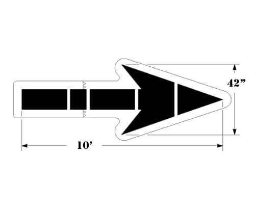 Walmart Solid Straight Arrow Stencil