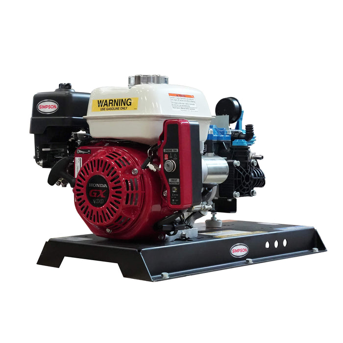 Simpson SW310283E Soft Wash Gas-Powered Cold Water Pump System – 300 PSI, 10.0 GPM, Honda GX200 Engine, Bertolini Gear-Drive Pump