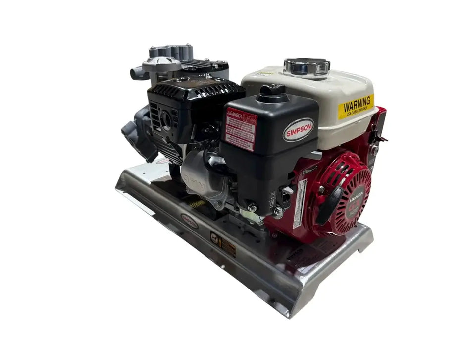 Simpson SW312233E Soft Wash Gas-Powered Cold Water Pump System – 300 PSI, 12.0 GPM, Honda GX200 Engine, Comet P40 Pump, Electric Start
