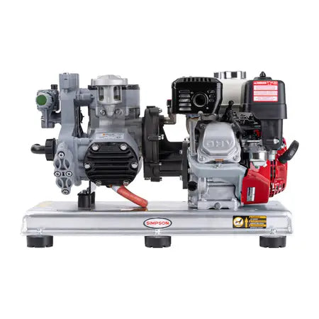 Simpson SW312233E Soft Wash Gas-Powered Cold Water Pump System – 300 PSI, 12.0 GPM, Honda GX200 Engine, Comet P40 Pump, Electric Start