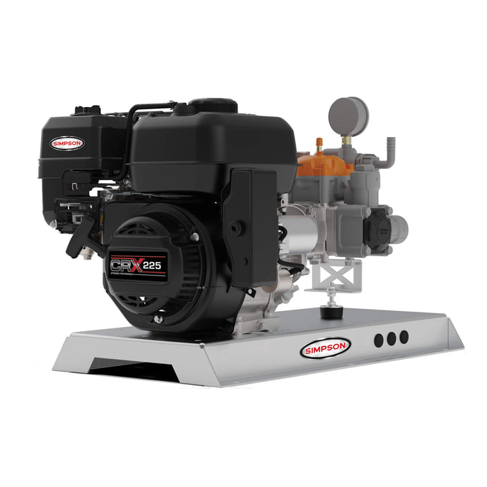 Simpson SW380133E Soft Wash Gas-Powered Cold Water Pump System – 300 PSI, 8.0 GPM, CRX 225 Engine, Comet Gear-Drive Pump