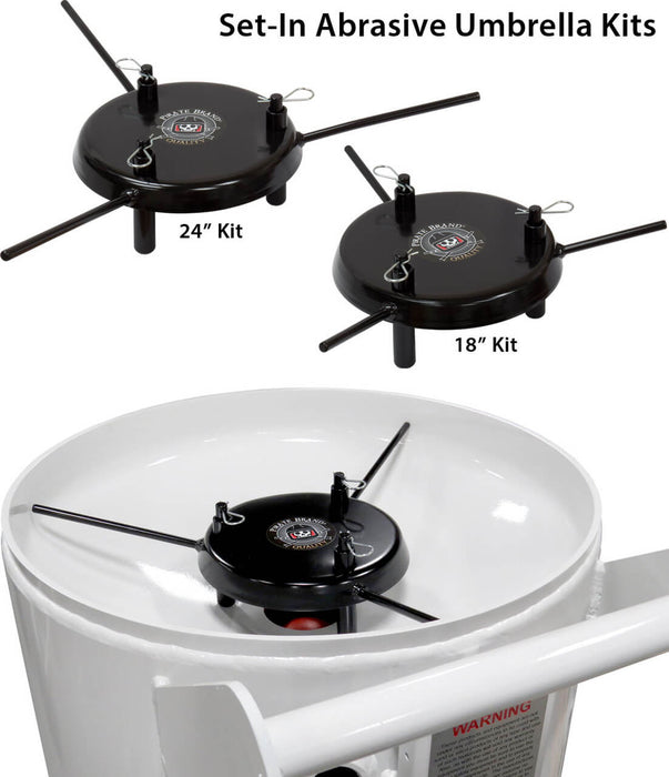 18" Abrasive Umbrella Kit – Set-In, Adjustable Height – For 18" Diameter Blast Pots – Powder Coated – Replaces Schmidt Axxiom 7001-004-18