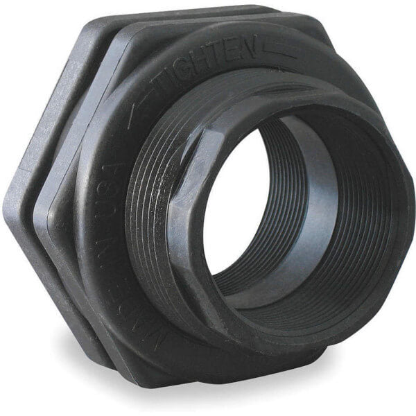 TF-050 PVC Tank Adapter – 1/2" Bulkhead Fitting