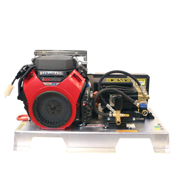 Simpson TM2810241E Gas-Powered Truck-Mount Cold Water Pressure Washer – 2800 PSI, 10.0 GPM, Honda GX690 Engine, Aluminum Frame