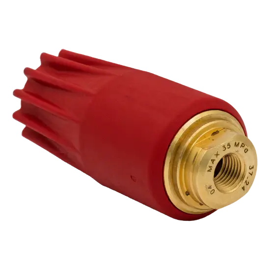 PA UR32 Red Rotating Pressure Washer Nozzle – 4.0 Orifice 5100 PSI Turbo Nozzle