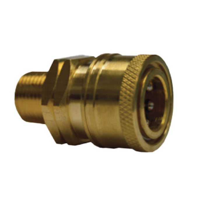 V10004 Brass Male Coupler – 3/8" MPT