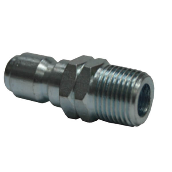 V10007 Coated Steel Quick Connect Male Plug – 1/4" MPT