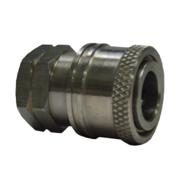 V10072 Stainless Steel Coupler – 1/4" FNPT