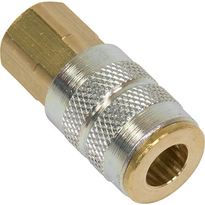 Bullard Compressed Air Supply Quick-Disconnect Coupler – 1/4″ Industrial Interchange, 1/4″ Female NPT