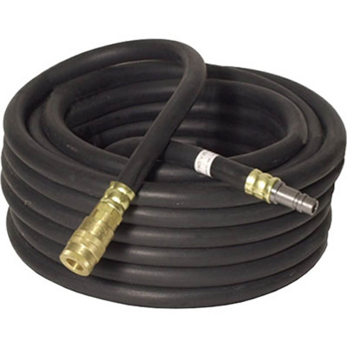 Bullard Air Supply Hose – 50′ Starter, V20, 1/2″ ID, 1/2″ Industrial Interchange, For Use with Free Air Pumps, Black
