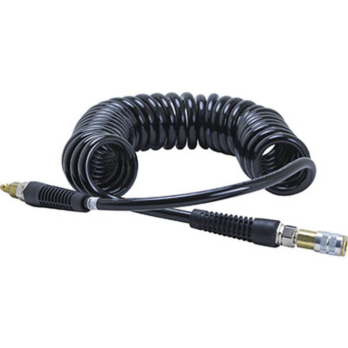 Bullard Air Supply Hose – 25′ Starter/Extension, V5KF Kink-Free, 3/8″ ID, 1/4″ Industrial Interchange, Black