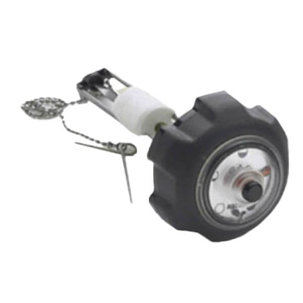 Hydro Tek WT8GA Fuel Cap w/ Level Gauge – Ratcheted w/ Tether