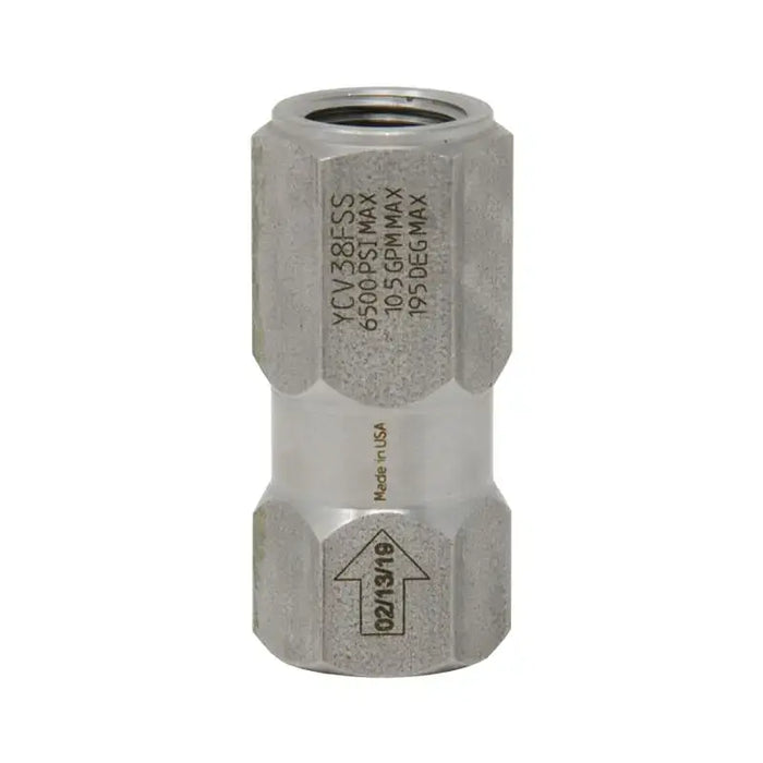 General Pump YCV38FSS Check Valve 3/8" 10.5 GPM 6500 PSI Stainless Steel – OEM Replacement Part