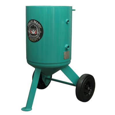 6.0 Cu Ft Portable Blast Pot – 150 PSI Abrasive Blasting Vessel – 24" Dia w/ Wheels, Handway & Pop-Up – Replaces Clemco 09910-6.0 C.F.