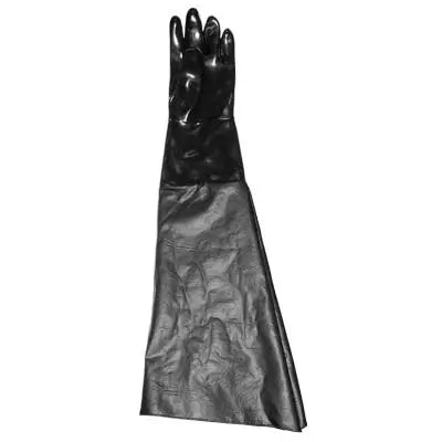 Heavy Duty Smooth Neoprene Blast Cabinet Glove – 10" Dia x 32" – Left Hand – Black