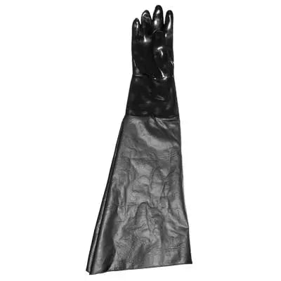 Heavy Duty Smooth Neoprene Blast Cabinet Glove – 7" Dia x 33" – Right Hand – Black