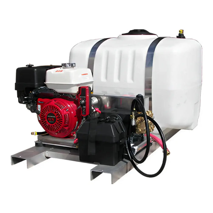 Pressure-Pro Pro-Skid Series Pressure Washer MACHINE ONLY* – 4.0 GPM @ 4000 PSI, Honda Gas Engine, HP Pump, V-Belt Drive, Cold Water