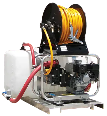 Pressure-Pro RCS/G1050HH Pro-ATV Series Roll Cage Skid Chemical Sprayer Power Unit – 10.0 GPM @ 500 PSI, Honda GX200 Gas Engine, Hypro Gear Drive Pump