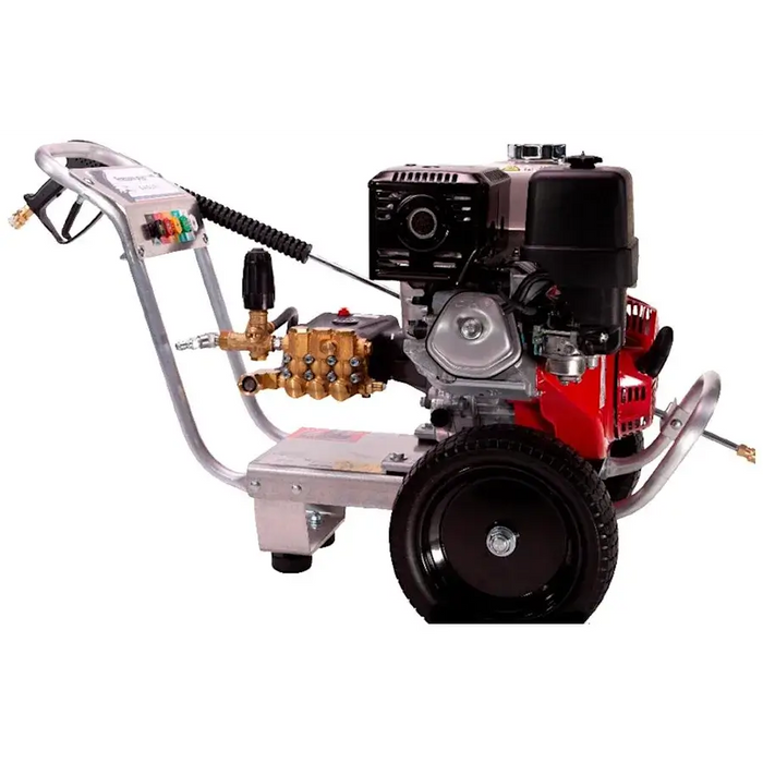 Pressure-Pro S/E4040HA-20 Skid-Mount Pressure Washer – 4.0 GPM @ 4000 PSI, Honda GX390 389cc Gas Engine, Cold Water