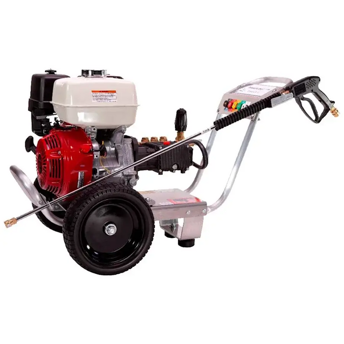 Pressure-Pro S/E4040HG-20 Eagle Skid Pressure Washer – 4.0 GPM @ 4000 PSI, Honda GX390 389cc Gas Engine, General Pump