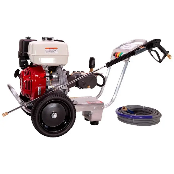 Pressure-Pro S/E4042HV-20 Eagle Skid Pressure Washer – 4.0 GPM @ 4200 PSI, Honda GX390 389cc Gas Engine, Viper Pump, Cold Water