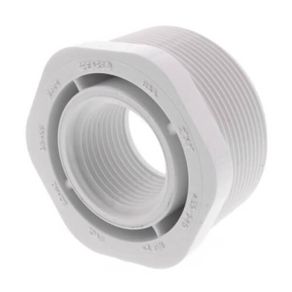 439-249 PVC Hex Bushing – 2" MPT x 1" FPT