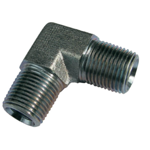 5500-06-06 High Pressure Male Elbow 90° – 3/8" MPT x 3/8" MPT