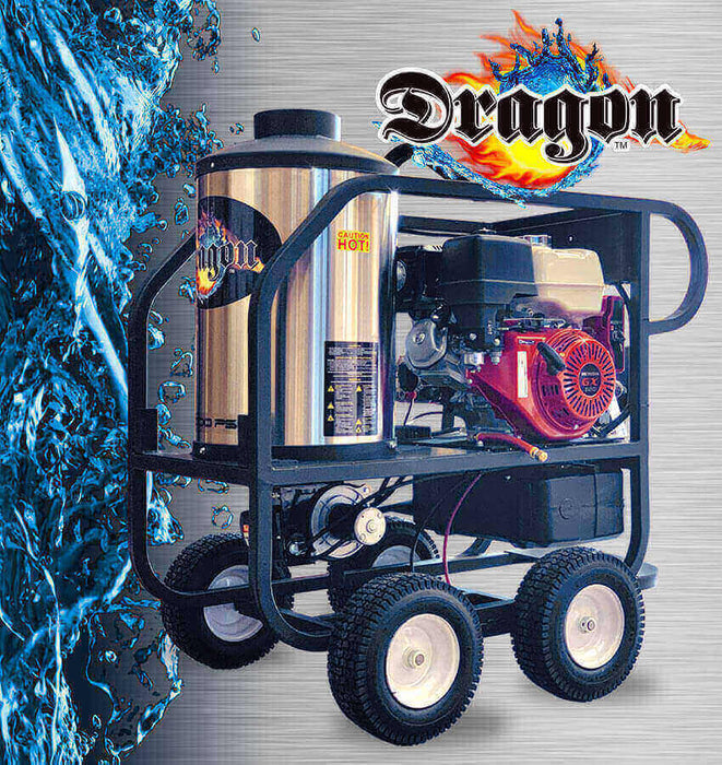 D-H5030HC Dragon Hot Water Hi-Flow Pressure Washer – 5 GPM @ 3000 PSI – Honda GX390M – Comet ZWD5030G Pump